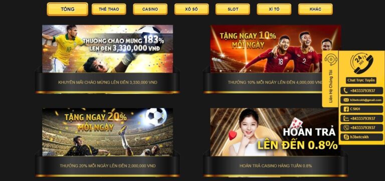 Casino H3bet Sự Kết Hợp Hoàn Hảo Giữa Giải Trí Và Thử Thách